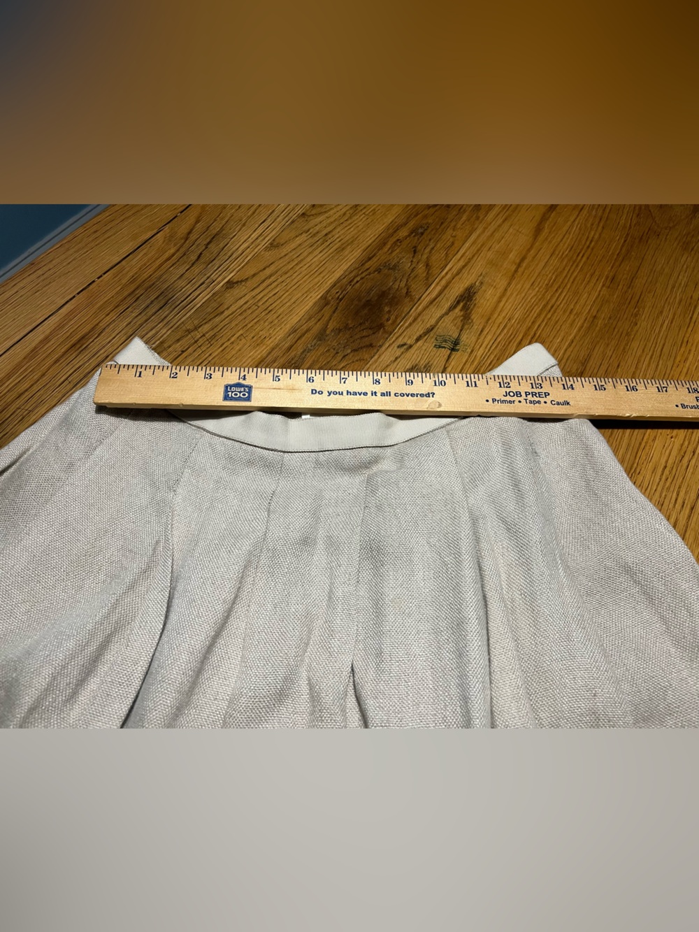 Maeve "Hatch Mark" Pleated Linen Skirt | Anthropologie | Size 6 | Embroidered - Picture 2 of 8